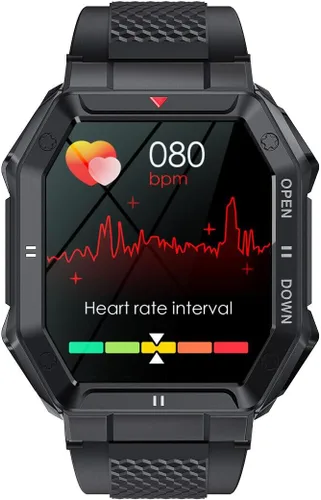 Miniatura 3 de Samsung Galaxy S23 Ultra Reloj inteligente militar para hombres (respuesta/hacer llamadas), 1.85 pulgadas HD táctico deportivo resistente, reloj