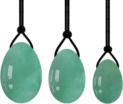 Miniatura 12 de 16 tipos de huevos de jade natural Yoni Huevos Kegel Ejercicio Mujeres Entrenamiento Apriete Masaje Bola de Cristal, Huevos de Jade 2-Huevos
