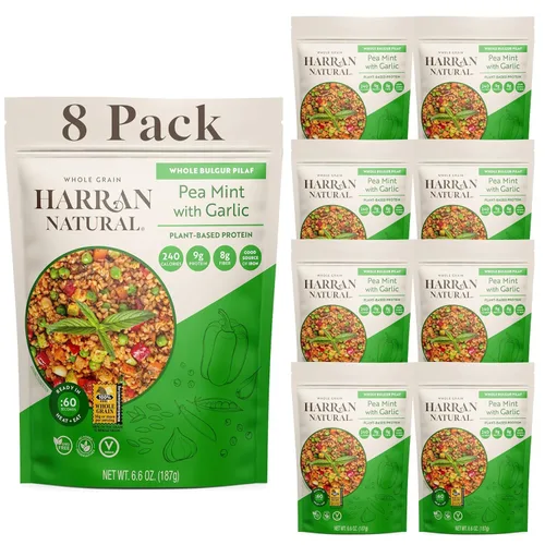 Miniatura 15 de Harran Natural Bulgur Pilaf de grano entero, alto en proteínas, berenjena, tomillo y grosella negra, comida saludable lista para comer, sin OMG, sin