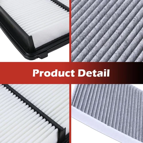 Miniatura 6 de Kit de filtro de aire de motor 17220-5BA-A00 y filtro de aire de cabina 80292-TF0-G01 Compatible con Honda Civic 2.0L de aspiración natural