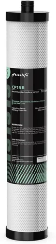 Frizzlife CP15R (2da etapa) Cartucho de filtro de repuesto para filtro de agua debajo del fregadero TW15