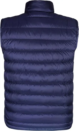 Miniatura 10 de Bakery Chaleco de plumón ligero plegable para hombre, chaleco acolchado con cuello alto, chaleco con cremallera, chaqueta sin mangas