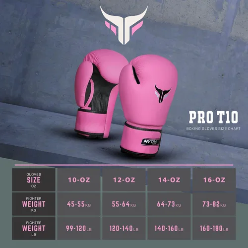 Miniatura 4 de Mytra Fusion Guantes de boxeo para mujer, guantes de Muay Thai, guantes de entrenamiento de MMA, guantes de kickboxing