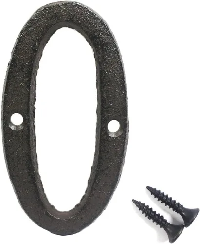 Miniatura 27 de Letras del abecedario de 3" en metal de hierro fundido decorativas, estilo clásico, para colgar letreros de pared, dirección, nombre, letrero