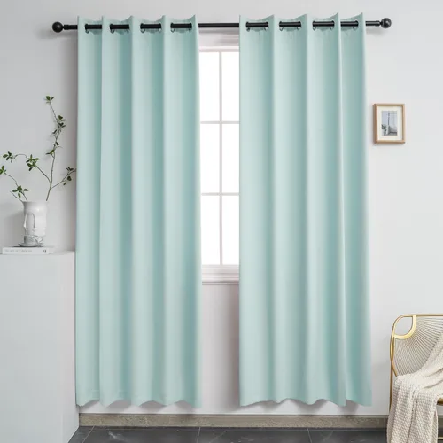 Miniatura 69 de YGO - Cortinas verdes de 183 cm de ancho por 213 cm de largo para dormitorio - Cortinas opacas con ojales en la parte superior, extra anchas
