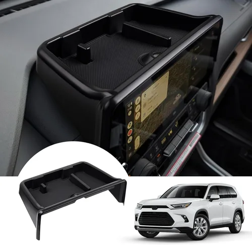 Miniatura 21 de Autorder Organizador de Palanca de Cambios para Accesorios Toyota 4Runner 2010-2024 Organizador de Consola Central Organizador de Palanca de Cambios