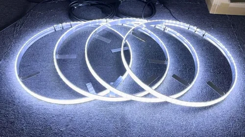 Miniatura 4 de Luz de rueda LED blanca fría de alta intensidad de 17.5 pulgadas, doble fila, más brillante, luces de llanta intermitente, IP68, recogida