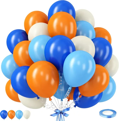 Miniatura 30 de Globos de látex blanco dorado rosa claro, 35 piezas