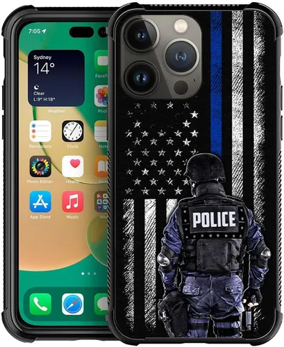Miniatura 27 de DAIZAG Compatible con iPhone 13 Funda, Protección Total a Prueba de Golpes Antiarañazos Cubierta de TPU, Fundas para Hombre Mujer-Cruz de Madera