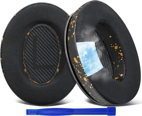 Miniatura 15 de SoloWIT Almohadillas de repuesto de gel refrigerante para auriculares Bose QuietComfort 35 (QC35) y Quiet Comfort 35 II (QC35 II), almohadillas