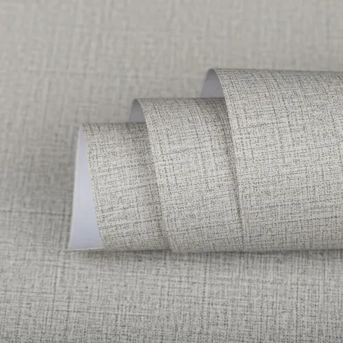Miniatura 14 de TANONE Papel de Contacto Despegar y Pegar (15.8in x 197in), Papel Tapiz de Tela de Hierba Autoadhesivo Removible, Papel de Pared de Tela de Lino