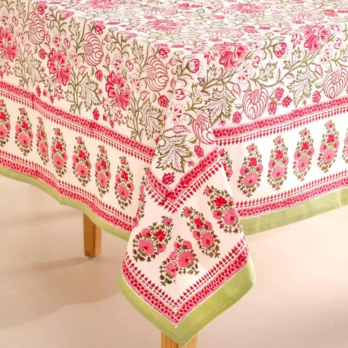 Miniatura 15 de Funda de mesa impresa a mano con diseño exquisito, tela de algodón premium, perfecta para comedor y decoración, mantel de mesa