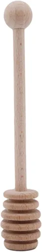 Cuchara Miel Dipper Stirring Stick Agitador de madera Jarabe Cuchara Varita Mezclador de miel para contenedores de tarro de pote de miel, color