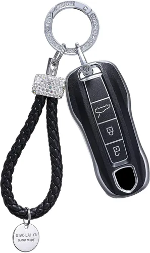 Miniatura 8 de Funda para llaves de coche adecuadas para Porsche Panamera 2010-2019 Cayenne 2011-2020 911 2013-2020 Macan 2014-2019 Boxster 2013-2016 Cayman