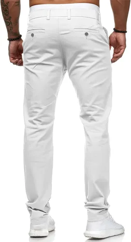 Miniatura 3 de HUNGSON Jeans ajustados casuales para hombre, con teñido elástico, recto, a la moda