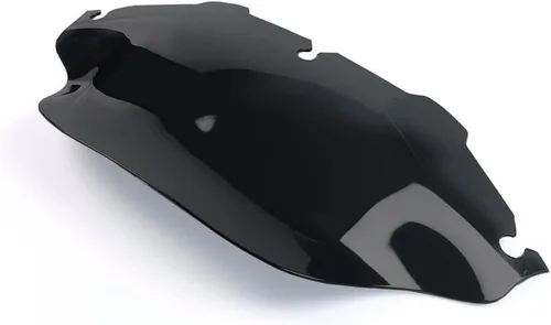 Miniatura 4 de Parabrisas ondulado negro de 8" compatible con 1996-2013 Harley Davidson Street Glide Electra Glide Ultra Classic Touring FLHT FLHTC FLHX Tri Glide
