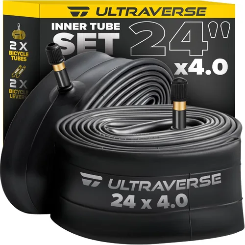 Ultraverse 20x4.0, 24x4.0, 26x4.0, 20x3.0, 26x3.0, 16x3.0, juego de tubos interiores con válvula Schrader, ideal para bicicletas de montaña y