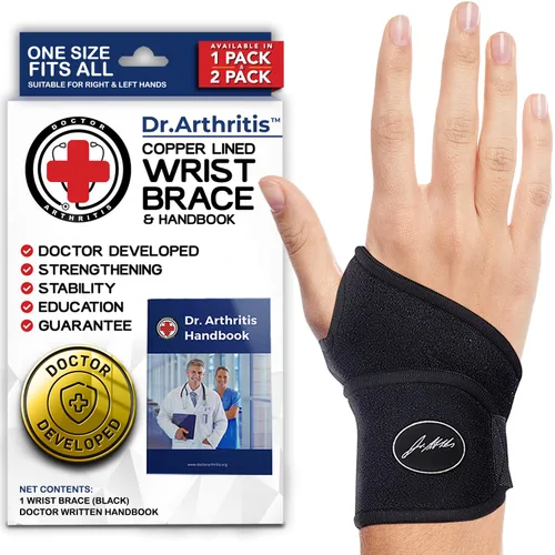 Miniatura 11 de Doctor Developed - Muñequera para artritis del túnel carpiano, tendinitis, soporte de mano, ideal para fitness, levantamiento de pesas, manual