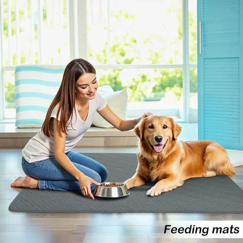 Miniatura 4 de hyha Manta impermeable para perro, manta suave para cama de perro, manta para mascotas, funda de sofá impermeable lavable para perros, fundas Gris