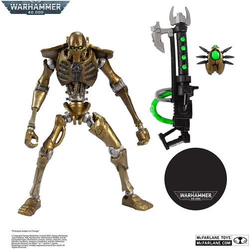Miniatura 3 de McFarlane Toys Warhammer 40,000 Necron Warrior - Figura de acción de 7 pulgadas