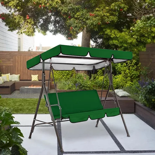 Miniatura 3 de Cubierta de toldo y asiento para columpios al aire libre, cubierta impermeable para columpio de hamaca
