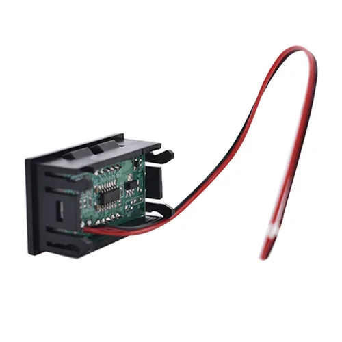 Miniatura 6 de DC 0-30V 3-Digital Display Medidor de Voltaje 3pcs Voltímetro Panel Motocicleta