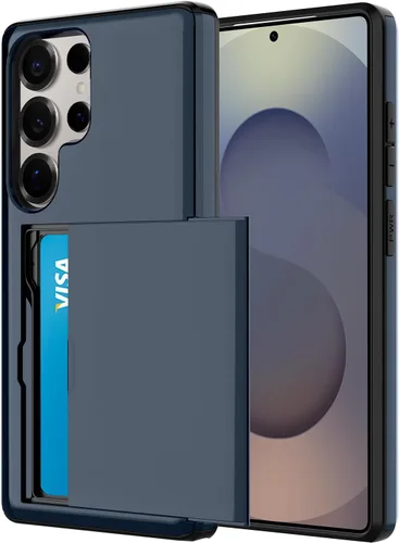 Miniatura 29 de Funda tipo cartera para Samsung Galaxy S22 Ultra con 4 ranuras para tarjetas de crédito a prueba de golpes, funda híbrida de protección reforzada