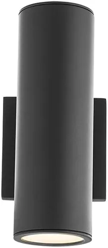 Miniatura 2 de WAC Lighting, Cilindro LED doble arriba y abajo de la luz de pared interior o exterior 3000K en blanco