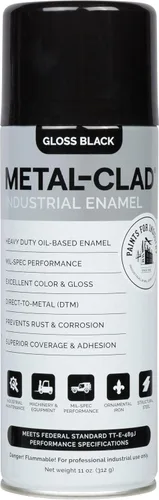 Miniatura 37 de Aerosol de galvanizado en frío de alto brillo de Paints For Industry - Pintura en aerosol de esmalte industrial para acero y metal - Caja de 12