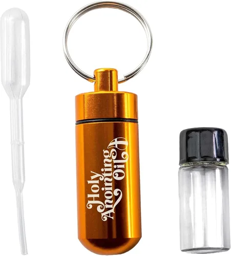 Miniatura 7 de Kit de accesorios para botella de aceite de unción, contenedor de llavero aguamarina, cuentagotas de plástico y pequeño frasco de vidrio vacío