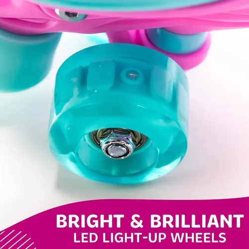 Miniatura 9 de XinoSports - Patines ajustables para niños y niñas con ruedas iluminadas (de 5 a 20 años) - Patines con ruedas iluminadoras Arcoíris
