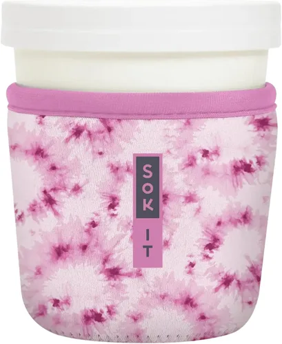 Miniatura 14 de Sok It IceCreamSok - Funda de neopreno aislada (flores abstractas, pintas de helado cónicas)