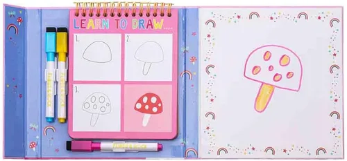 Miniatura 4 de Floss & Rock Rainbow Fairy Learn to Draw - Cuaderno de bocetos para 3 edades en adelante, 7.28 pulgadas de longitud, materiales de aprendizaje