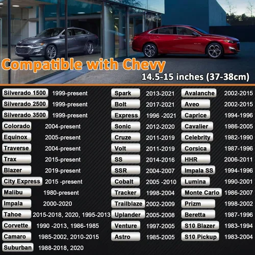 Miniatura 2 de West Llama Funda personalizada para volante de automóvil para Chevy de 14.5 a 15 pulgadas, cubierta de volante para Chevrolet