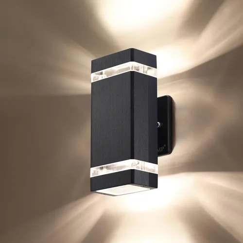 LMP LED luz de pared cuadrada, luces al aire libre, cuerpo de aluminio impermeable, 3000k 5W con certificado ETL