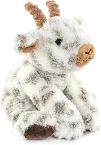 Miniatura 2 de The Petting Zoo Peluche de cabra de peluche, regalos para niños, animales salvajes de granero de vida silvestre, juguete de peluche de cabra de 9