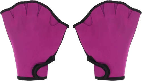Miniatura 23 de PATIKIL Guantes de natación con malla, unisex, guantes de resistencia al agua, accesorios de entrenamiento para natación y buceo Negro