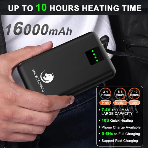 Miniatura 3 de Men's Heated Vest with Battery Pack Heated Hunting Vest, Winter Warming Heating Vest for HikingGolfing