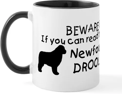 Miniatura 8 de CafePress Newfoundland Dog Drool Zone Taza de café de cerámica de 11 oz (11.0 fl oz)