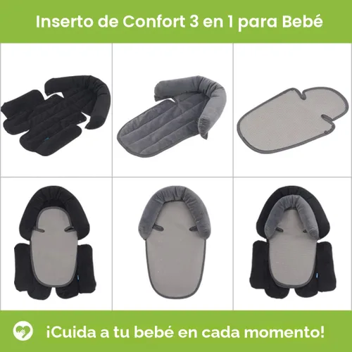 Miniatura 8 de COOLBEBE Soporte 3 en 1 mejorado para el cuerpo del bebé para recién nacido, bebé, niño pequeño - Almohadilla de cojín de inserción para asiento