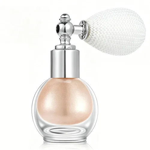 Spray resaltador champán, polvo de brillo suelto rocío de maquillaje de alto brillo para cuerpo, cara, cabello, laca para el cabello con purpurina