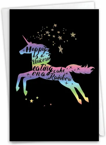 Miniatura 10 de NobleWorks - 1 divertida tarjeta de cumpleaños de animales con sobre - Bonita tarjeta para cumpleaños - Aquí está mirando el zoológico C6639FBDG-US