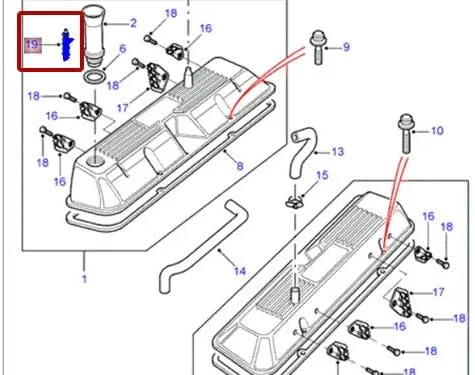 Miniatura 3 de LAND ROVER SEPARADOR ACEITE RANGE ROVER 4.0/4.6 DISCOVERY II NEW LLJ000010