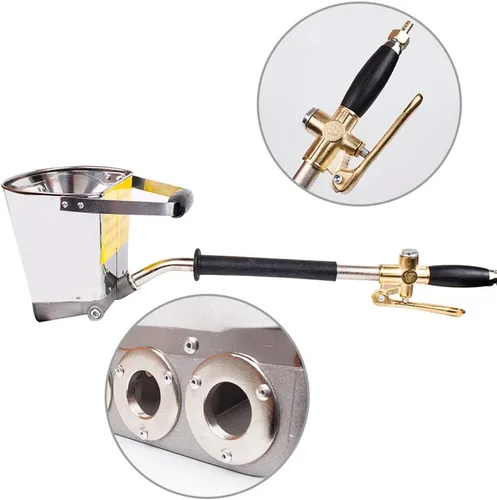 Miniatura 4 de Beduan Pistola pulverizadora de mortero de cemento neumático, estuco de yeso, herramienta automática para jadear aire para pared (paquete de 2), 2