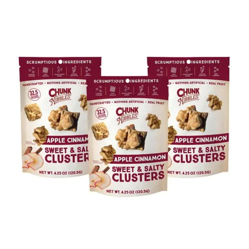 Miniatura 17 de Chunk Nibbles S'mores Snack Clusters - Golosinas inspiradas en fogatas con malvaviscos, galletas Graham, pretzels y chocolate, lote pequeño, hecho a