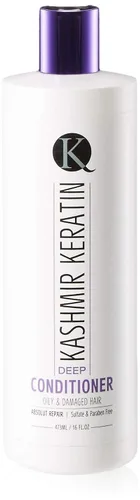 Miniatura 4 de Kashmir Keratin Acondicionador profundo para cabello graso y dañado sin sulfatos y parabenos (8 onzas líquidas)