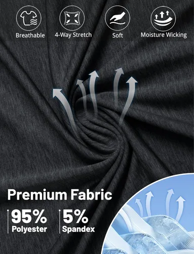 Miniatura 6 de MAGCOMSEN Camisas polo de 3 botones para hombre, de secado rápido, de verano, de piqué, de golf, polo