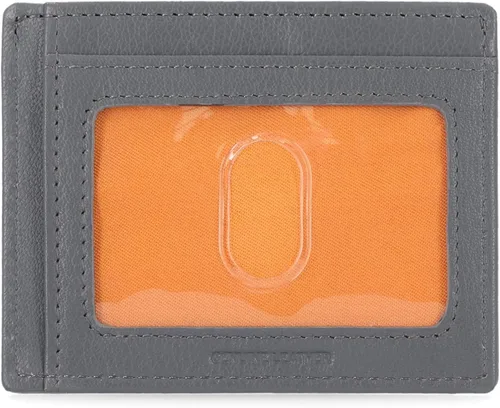Miniatura 2 de Timberland Men's Slim Leather Front Pocket Credit Card Holder Wallet