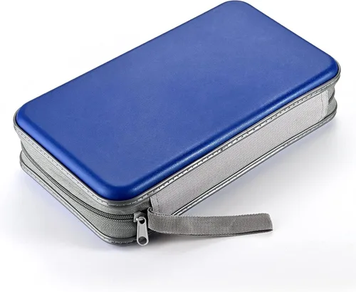 Miniatura 5 de LIOVODE Funda para DVD, estuche portátil para CD de capacidad para 96, organizador de cartera de DVD de plástico duro, organizador para coche CD