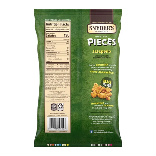 Miniatura 9 de Snyder's Of Hanover Pretzel Pieces, Jalapeño, 11.25 onzas (paquete de 12)